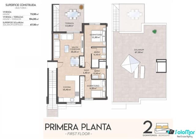2 bedroom Bungalow for sale in San Miguel de Salinas with pool - € 269,900 (Ref: 9184518)