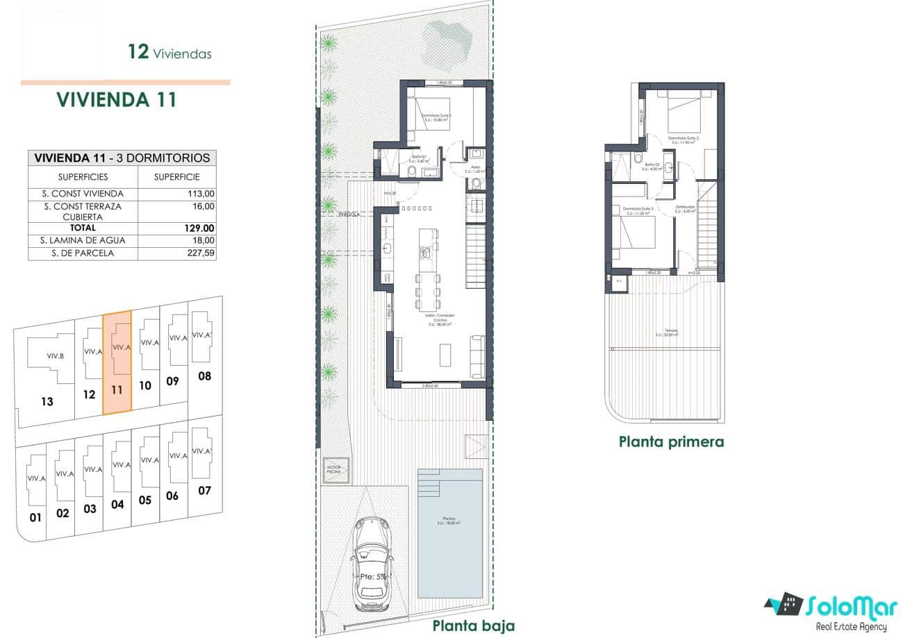 3 slaapkamer Villa te koop in Los Montesinos met zwembad - € 445.000 (Ref: 9620610)