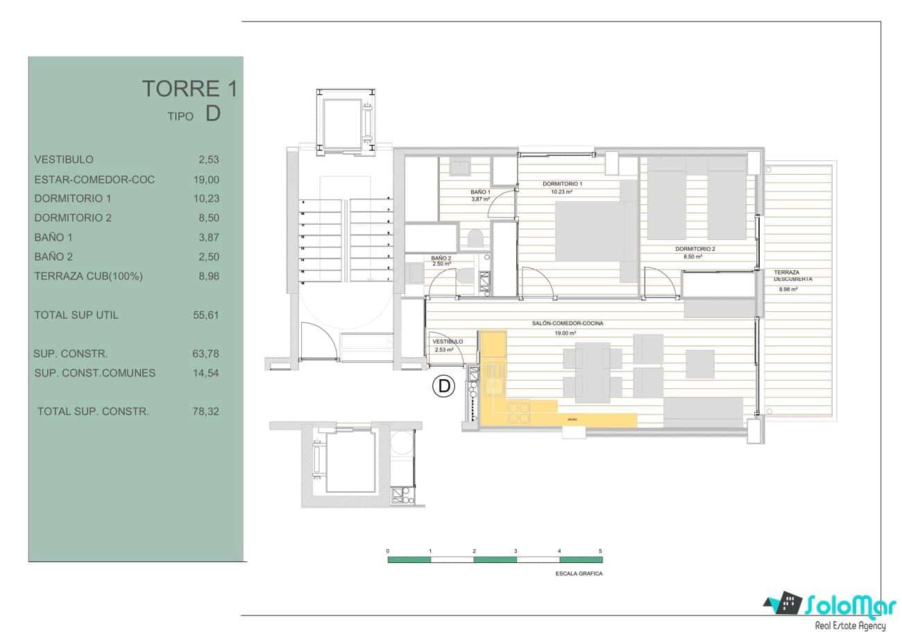 2 slaapkamer Appartement te koop in Guardamar del Segura met zwembad - € 245.000 (Ref: 9681397)