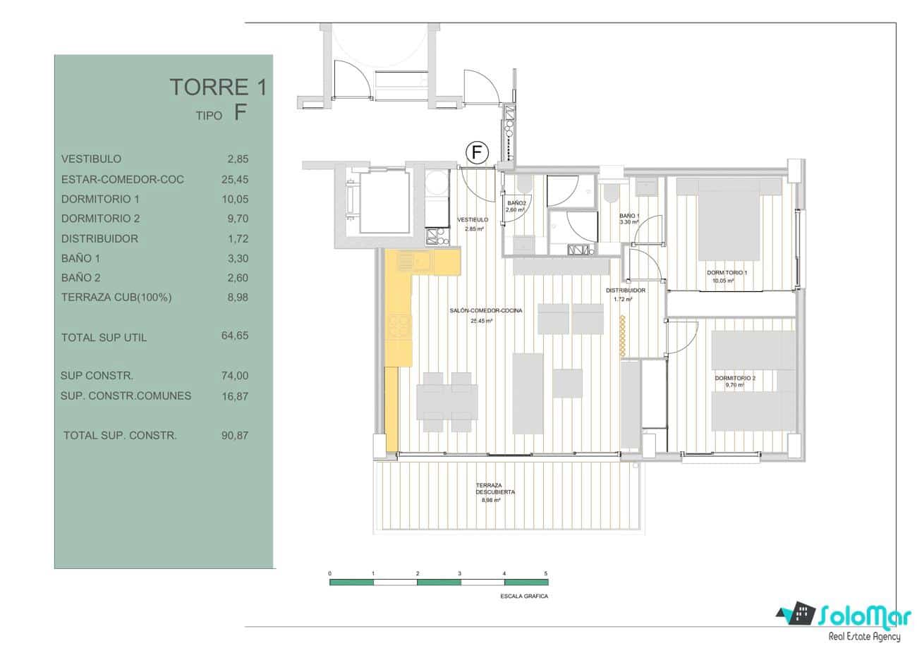 2 slaapkamer Appartement te koop in Guardamar del Segura met zwembad - € 245.000 (Ref: 9681397)
