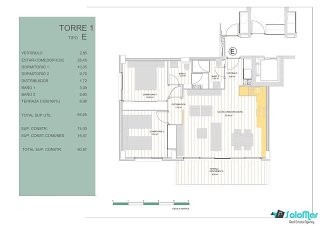 2 slaapkamer Appartement te koop in Zona Pueblo, Guardamar del Segura met zwembad - € 245.000 (Ref: 9681397)