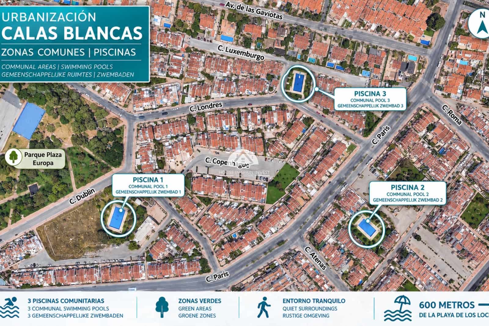 2 quarto Casa em Banda para venda em Torrevieja com piscina - 210 000 € (Ref: 10048713)