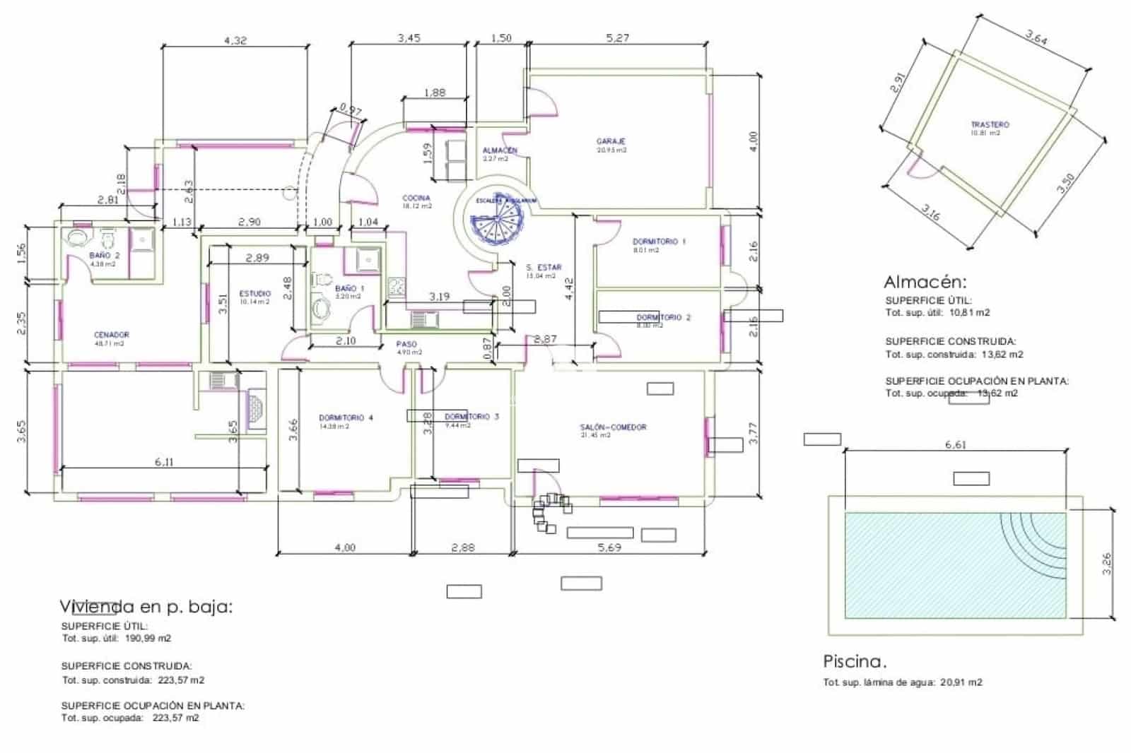 4 quarto Moradia para venda em Ciudad Quesada com piscina garagem - 412 000 € (Ref: 10117510)