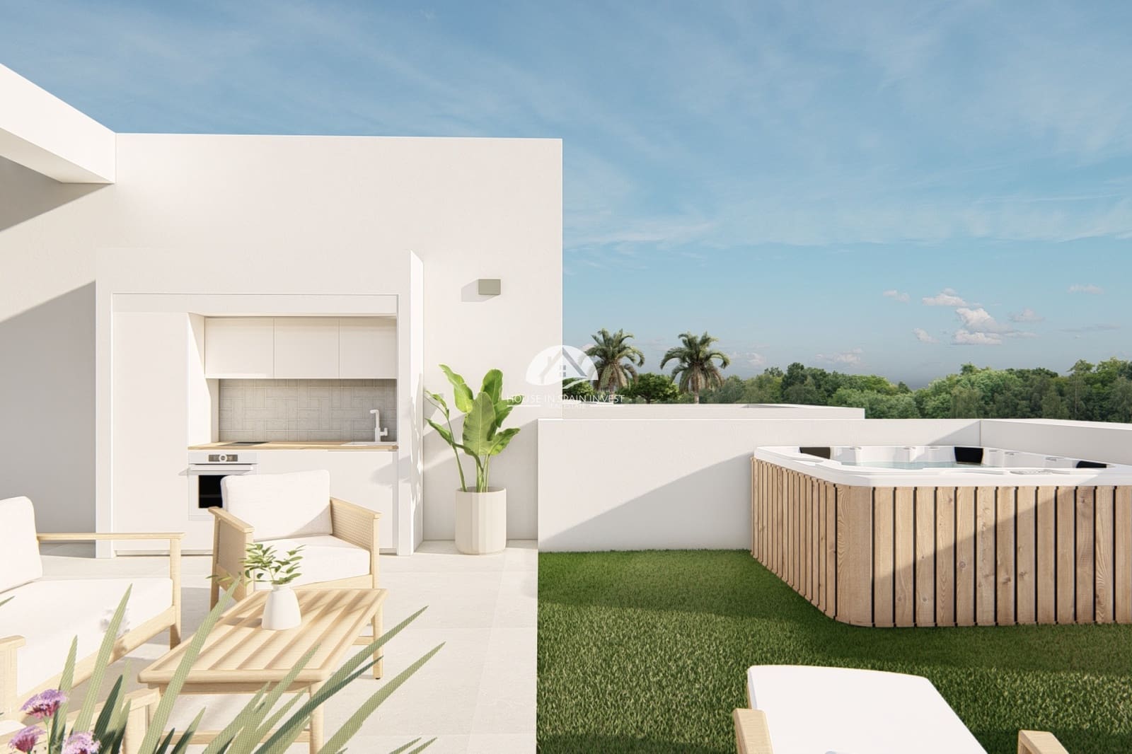 2 chambre Bungalow à vendre à Ciudad Quesada avec piscine - 309 000 € (Ref: 9759294)