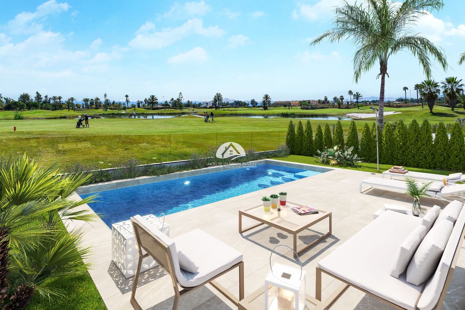 3 soveværelse Bungalow til salg i Los Alcazares med swimmingpool - € 359.000 (Ref: 9888435)