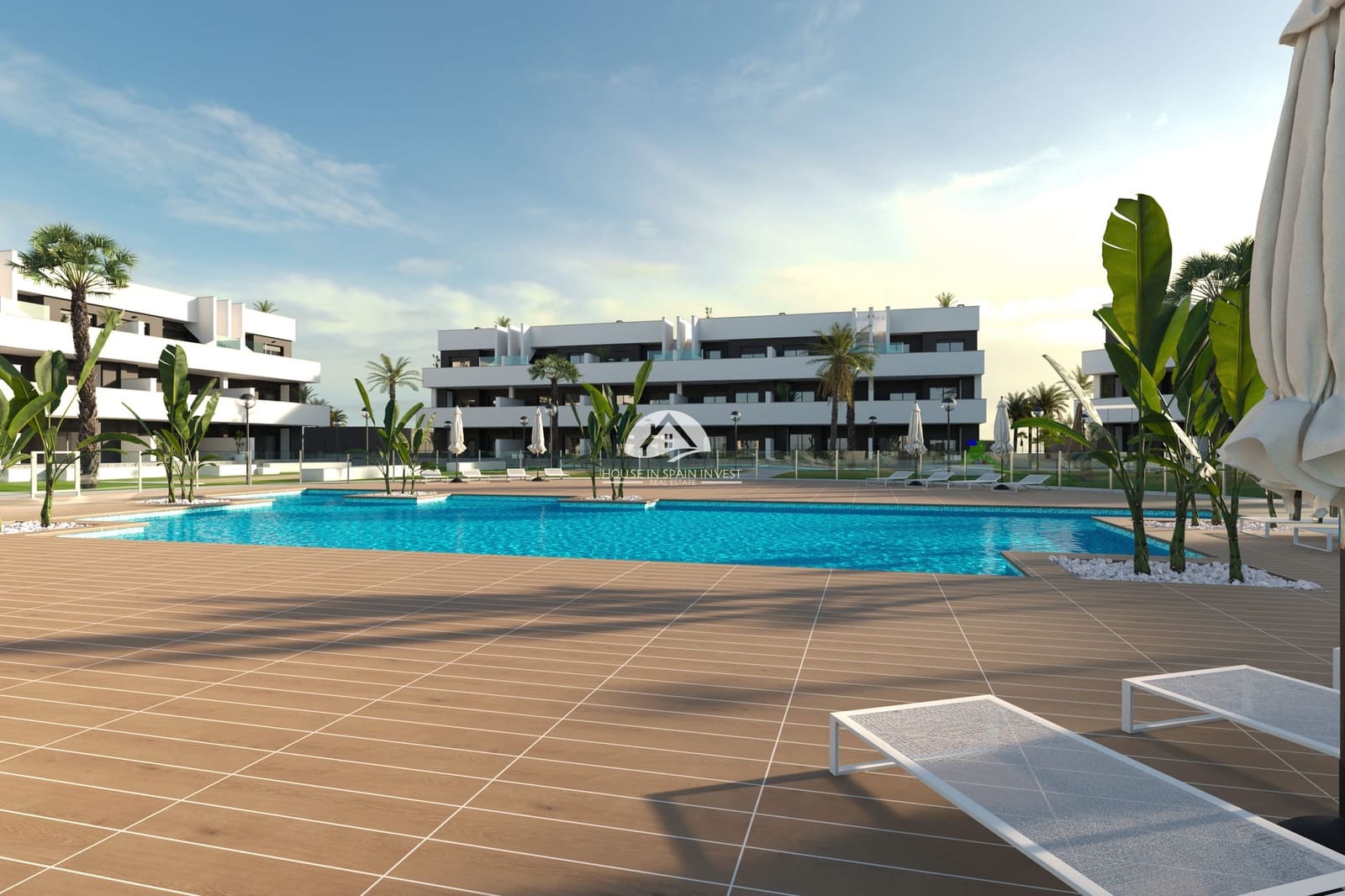 2 Zimmer Apartment zu verkaufen in Guardamar del Segura mit Pool Garage - 225.000 € (Ref: 9888436)