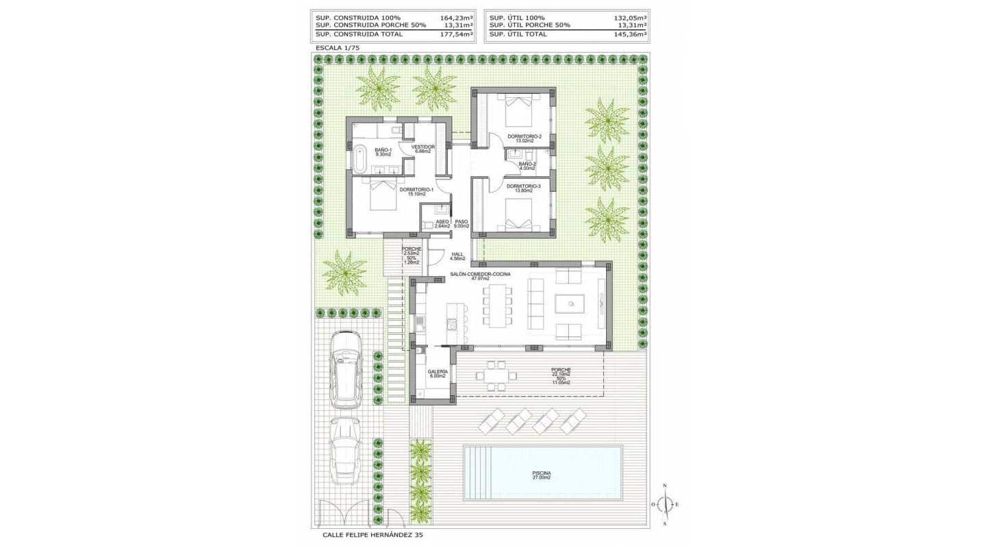 3 Zimmer Villa zu verkaufen in Benijofar mit Pool - 611.000 € (Ref: 8047761)