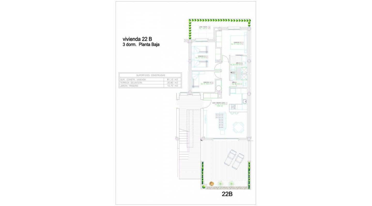 3 chambre Bungalow à vendre à Torrevieja avec piscine - 279 900 € (Ref: 8049683)