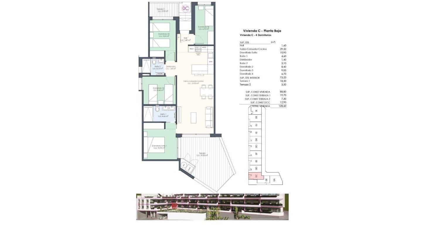 4 slaapkamer Appartement te koop in Benijofar met zwembad - € 328.000 (Ref: 8671266)