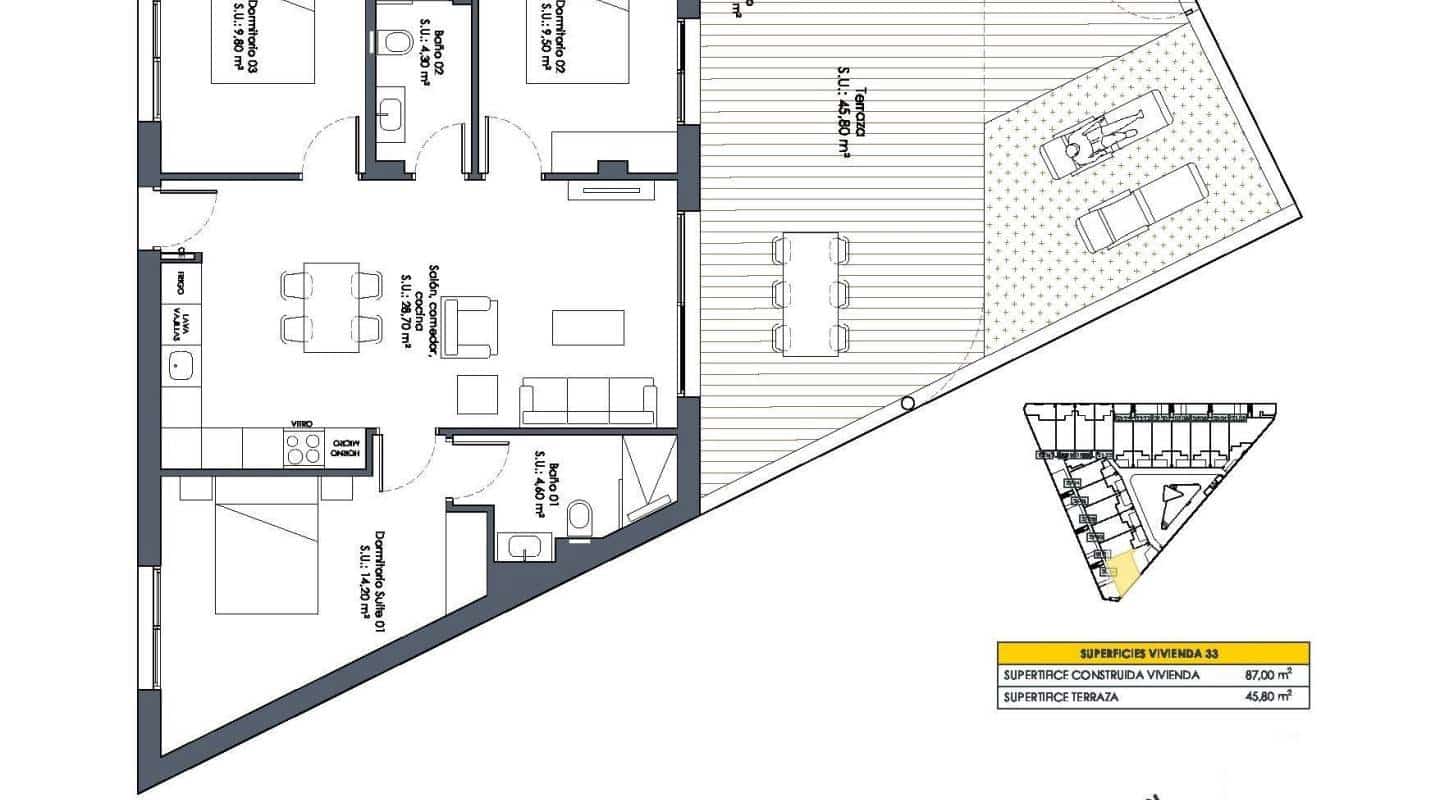 3 bedroom Bungalow for sale in San Fulgencio with pool - € 308,900 (Ref: 9227881)