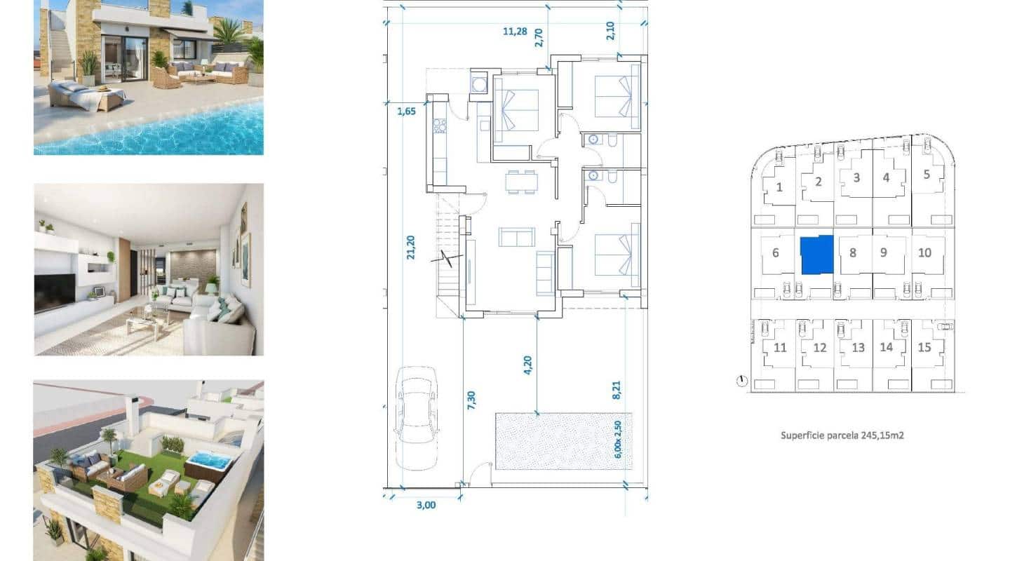3 soveværelse Villa til salg i San Fulgencio med swimmingpool - € 397.500 (Ref: 9357482)