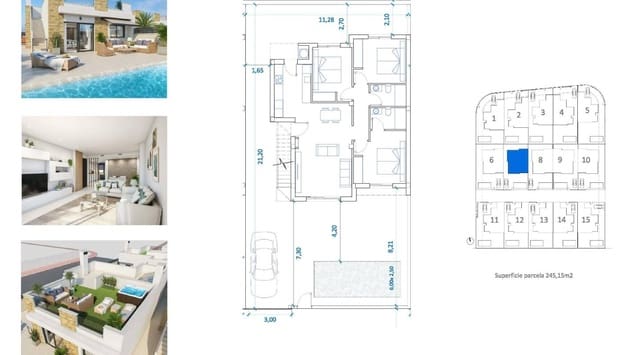3 soveværelse Villa til salg i San Fulgencio med swimmingpool - € 397.500 (Ref: 9357482)