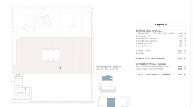 2 Zimmer Penthouse zu verkaufen in Benijófar mit Pool - 410.000 € (Ref: 9484044)