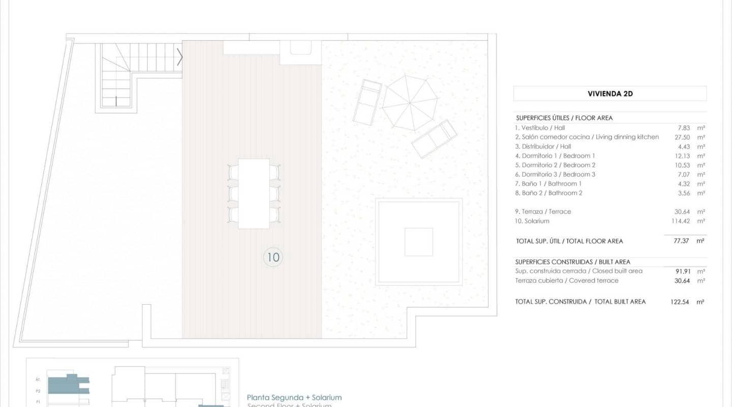 3 makuuhuone Kattohuoneisto myytävänä paikassa Benijofar mukana uima-altaan - 410 000 € (Ref: 9484047)
