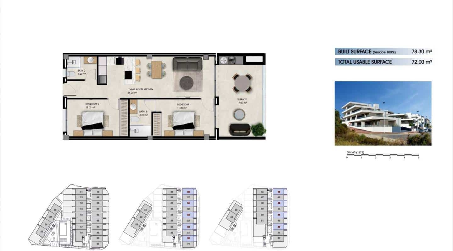 2 bedroom Apartment for sale in La Marina del Pinet with pool - € 246,000 (Ref: 9489779)