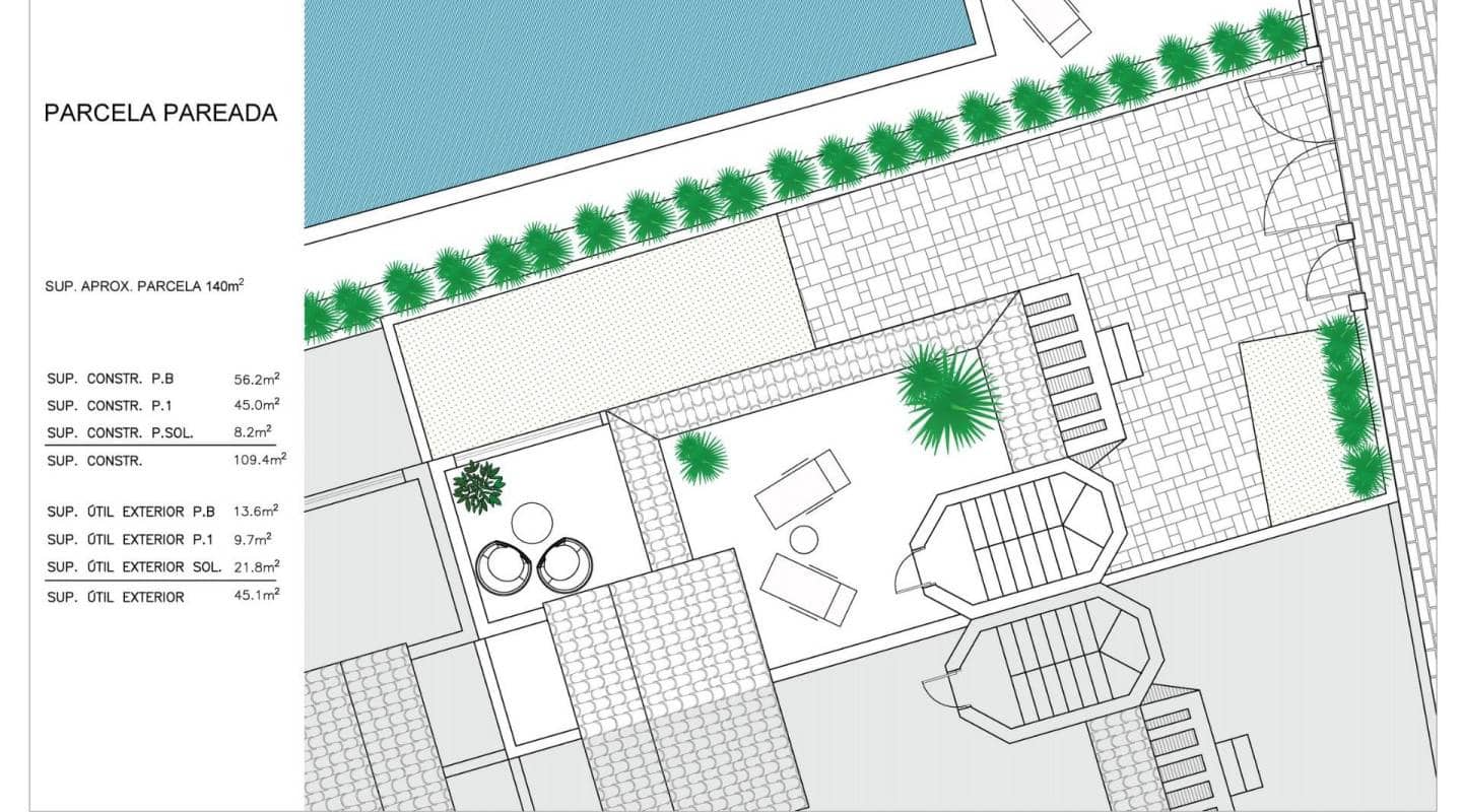 2 bedroom Villa for sale in San Fulgencio with pool - € 280,000 (Ref: 9611872)