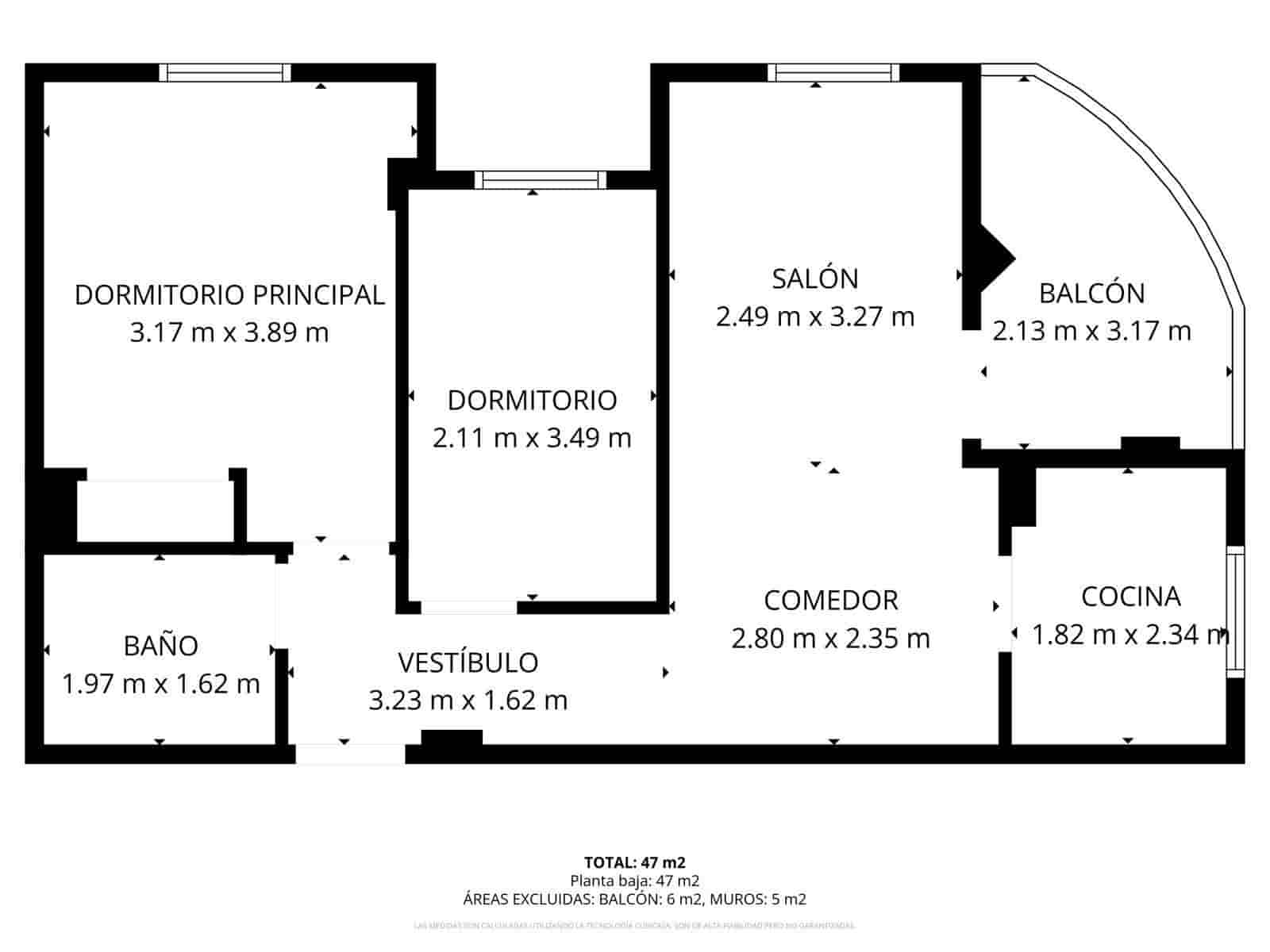 2 quarto Apartamento para venda em Torrevieja - 139 500 € (Ref: 9726531)