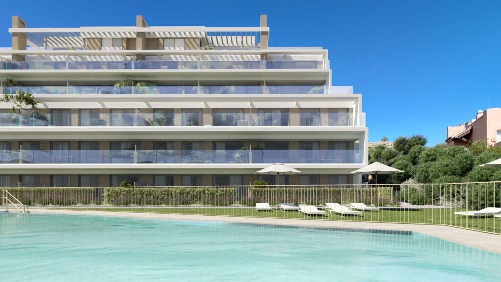 2 sovrum Lägenhet till salu i Cancelada med pool - 467 000 € (Ref: 10001211)