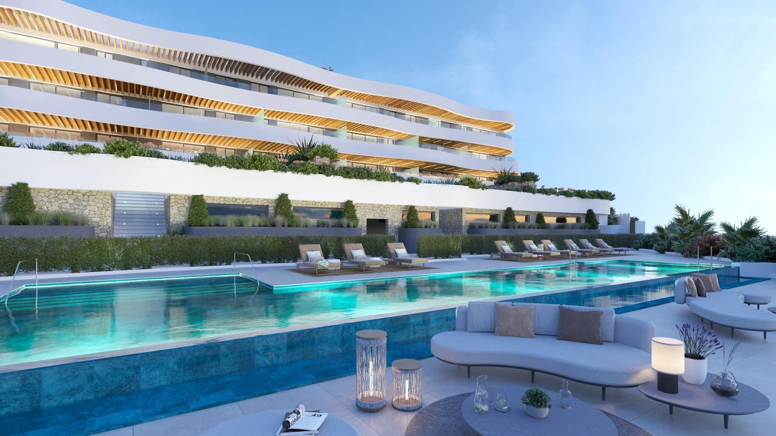 2 soveværelse Lejlighed til salg i Mijas Costa med swimmingpool - € 1.056.000 (Ref: 10016732)