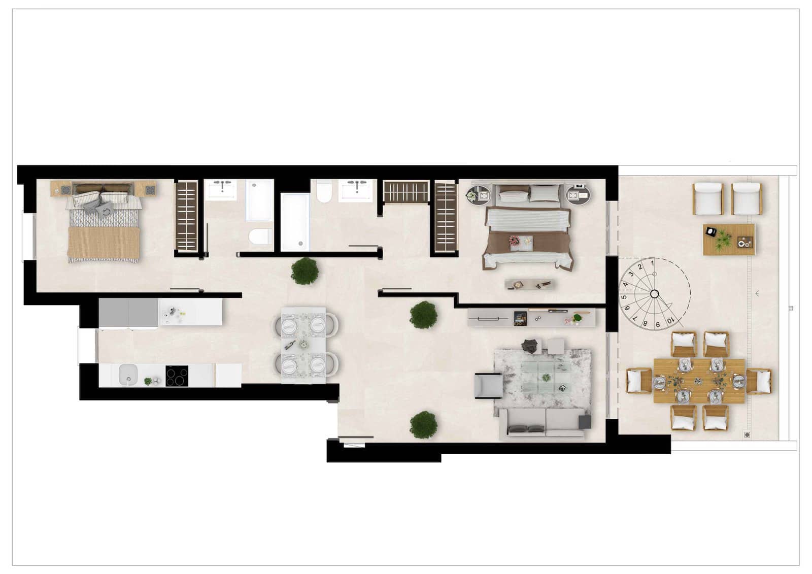 2 camera da letto Appartamento in vendita in Estepona con piscina - 370.000 € (Rif: 10031624)