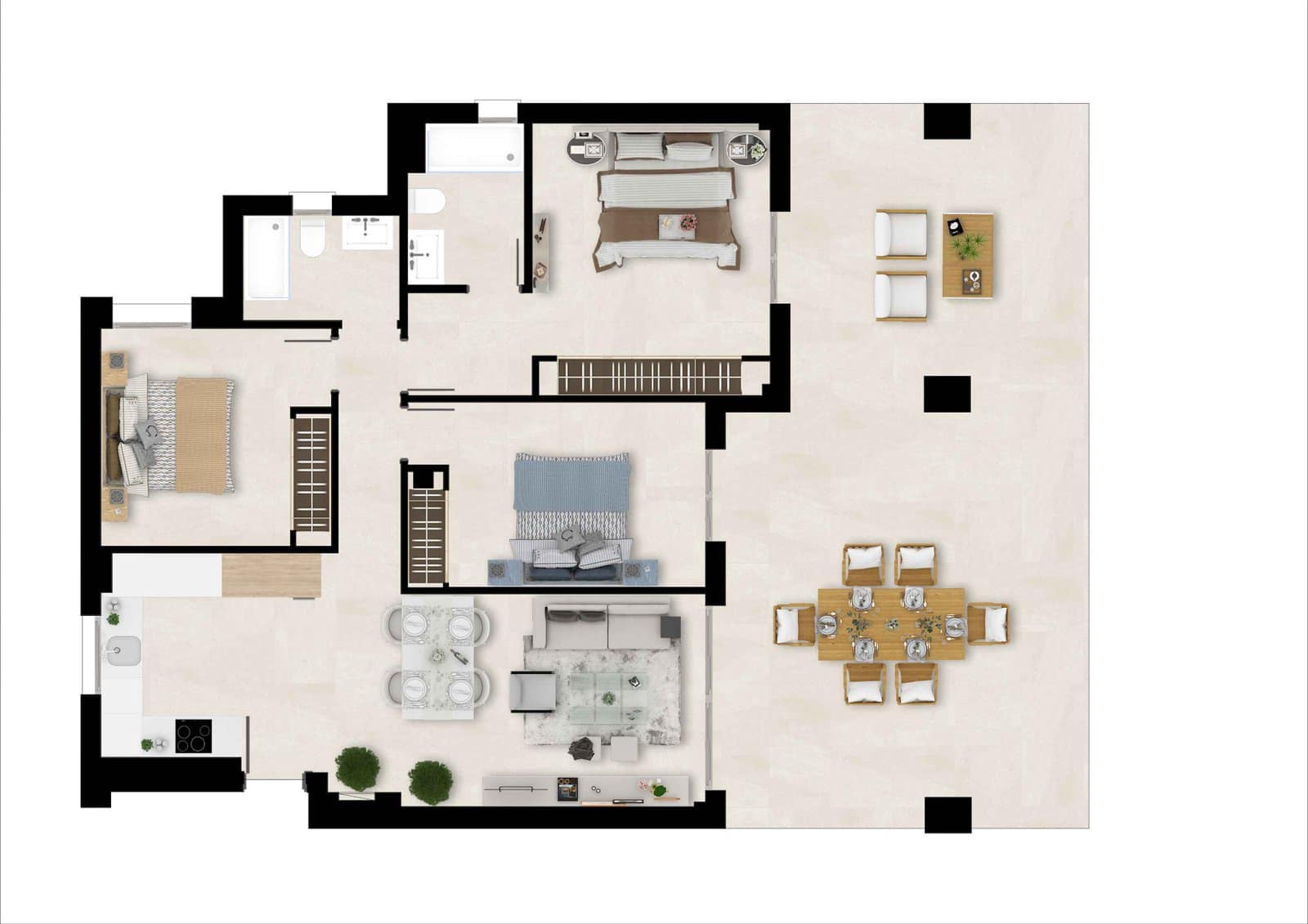 2 camera da letto Appartamento in vendita in Estepona con piscina - 370.000 € (Rif: 10031624)