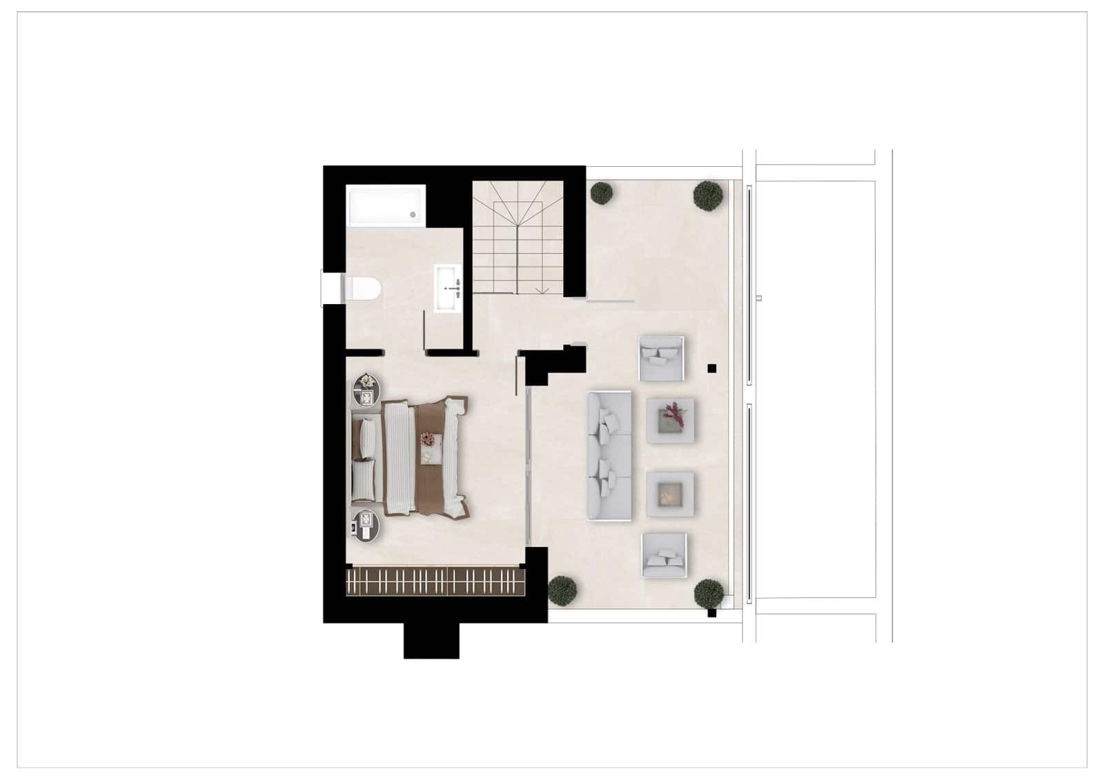 2 Zimmer Apartment zu verkaufen in Mijas mit Pool - 450.000 € (Ref: 10031626)