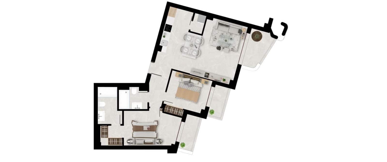 3 soveværelse Lejlighed til salg i Benahavis med swimmingpool - € 505.000 (Ref: 10031627)