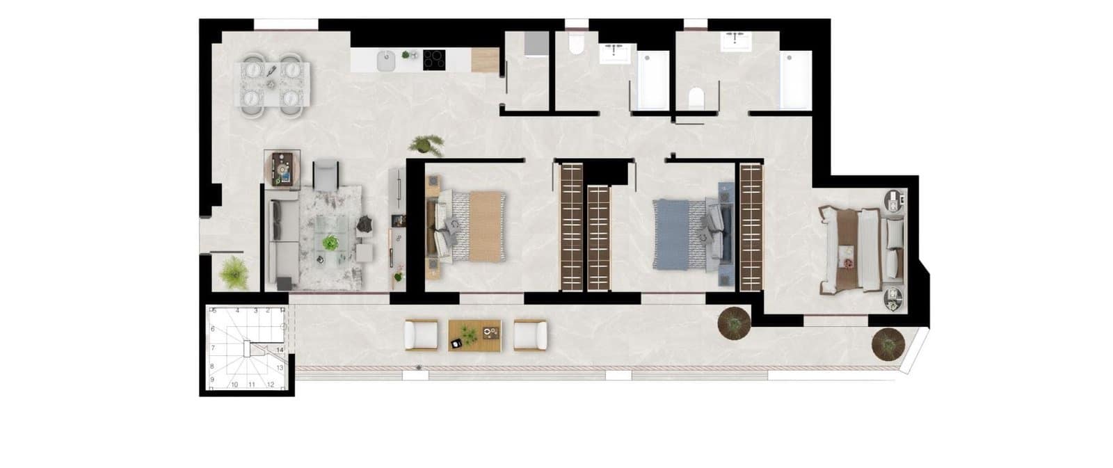 2 bedroom Apartment for sale in Benahavis with pool - € 395,000 (Ref: 10031628)