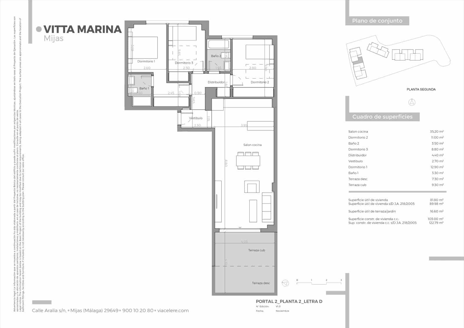 2 soverom Leilighet til salgs i Mijas Costa med svømmebasseng - € 425 300 (Ref: 9451937)