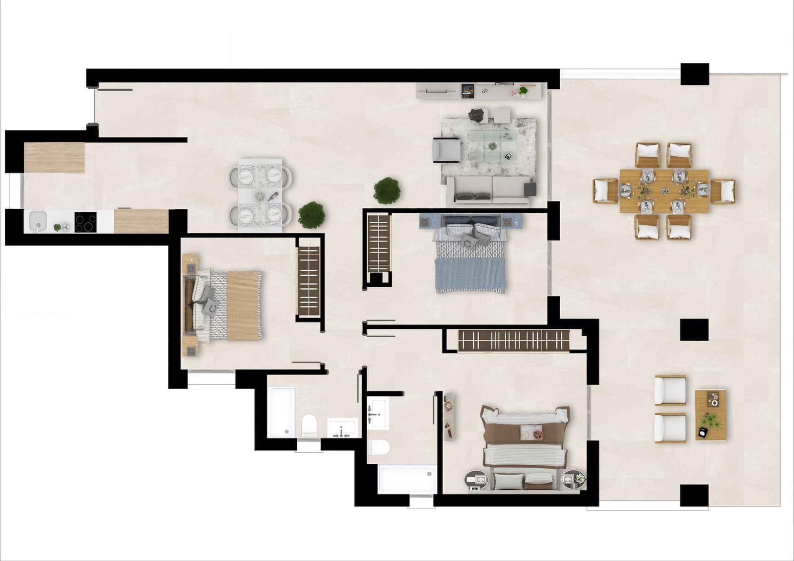 2 bedroom Apartment for sale in Estepona with pool - € 360,000 (Ref: 9510328)