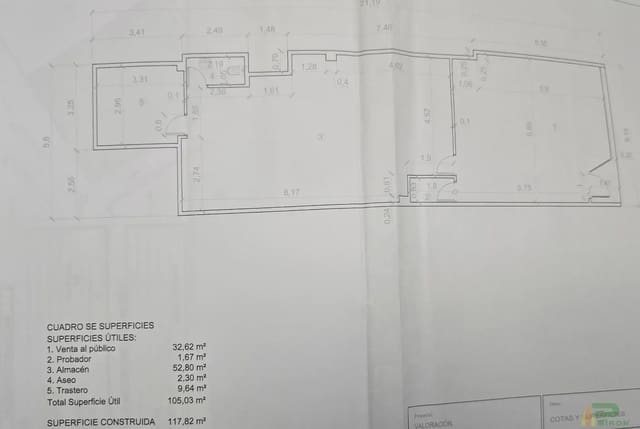 Kaupallinen myytävänä paikassa La Hoya, Lorca - 85 000 € (Ref: 10012369)