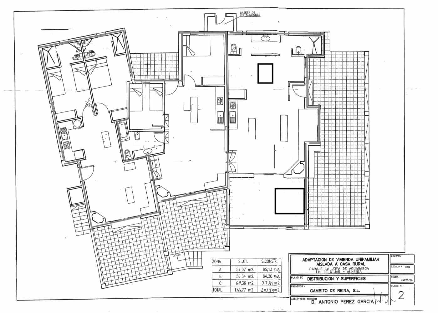 6 quarto Quinta/Casa Rural para venda em Agua Amarga com piscina garagem - 1 520 000 € (Ref: 6744098)