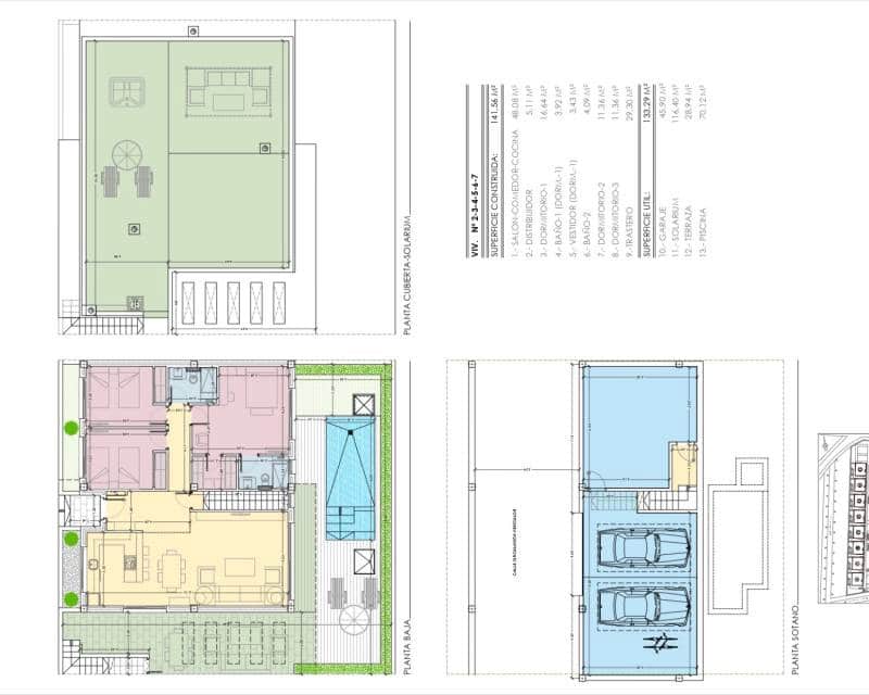 3 makuuhuone Huvila myytävänä paikassa Torrevieja mukana uima-altaan 
autotalli - 595 000 € (Ref: 9328667)