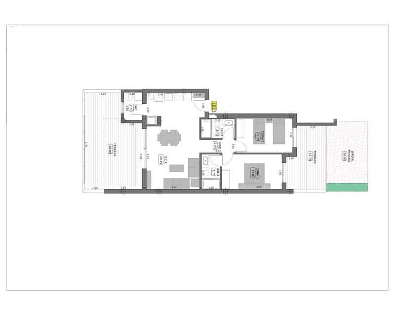 2 slaapkamer Appartement te koop in Algorfa met zwembad garage - € 299.900 (Ref: 9902270)