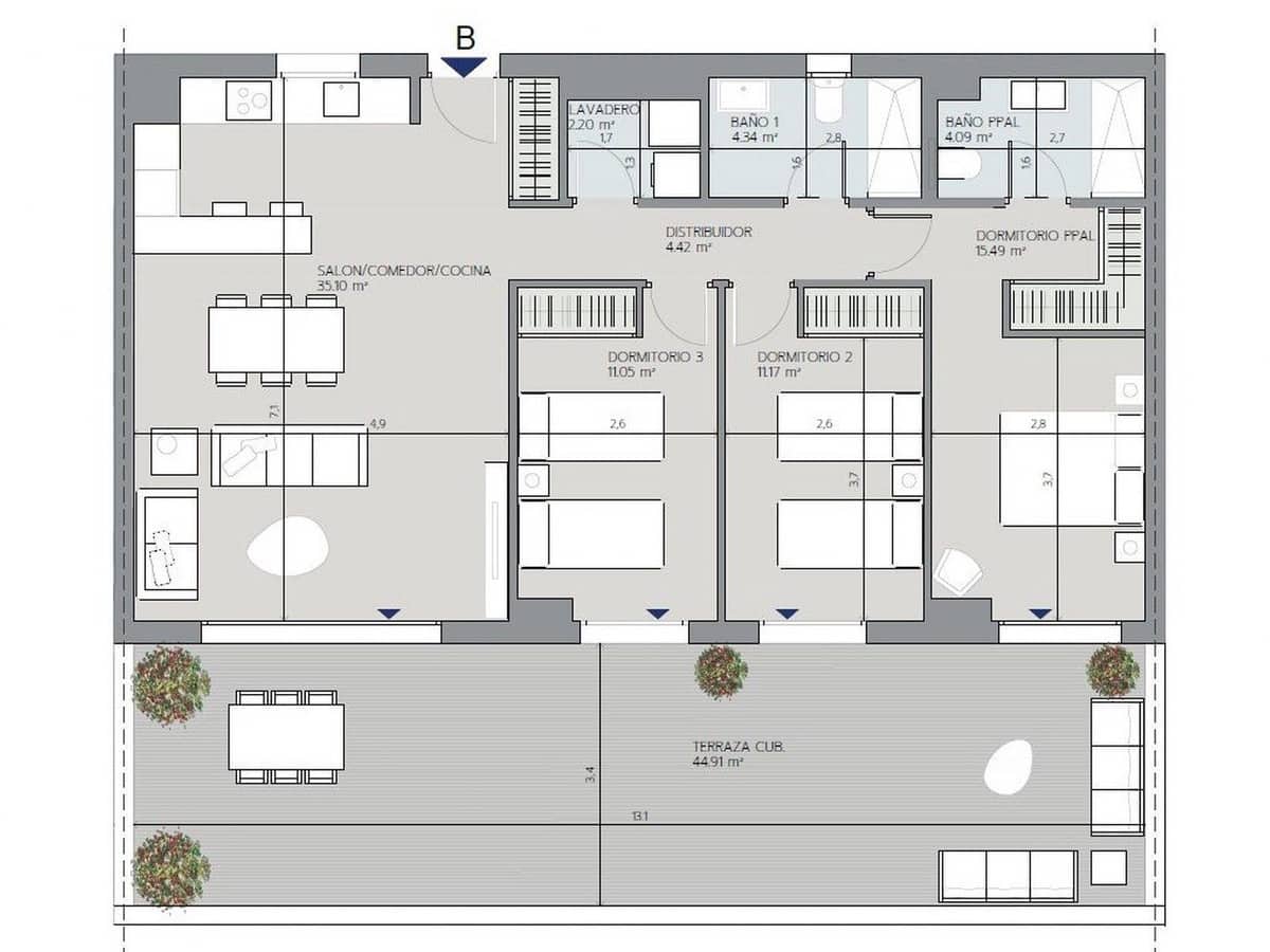 2 chambre Penthouse à vendre à Benalmadena avec piscine garage - 585 000 € (Ref: 7462980)