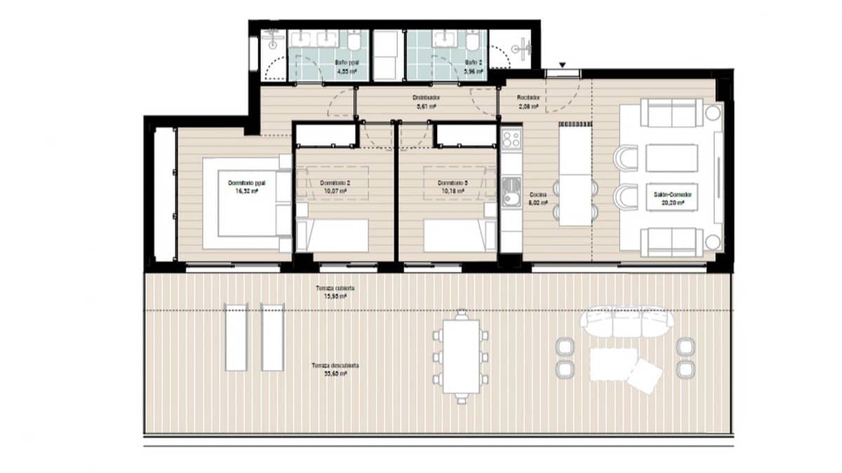 3 soverom Penthouse til salgs i Marbella med svømmebasseng garasje - € 1 175 000 (Ref: 7772442)