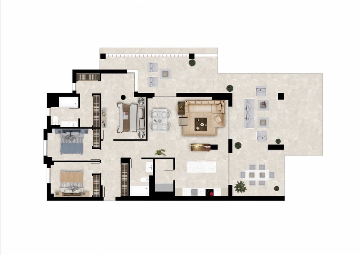 3 bedroom Apartment for sale in Benahavis with pool garage - € 705,000 (Ref: 8596250)