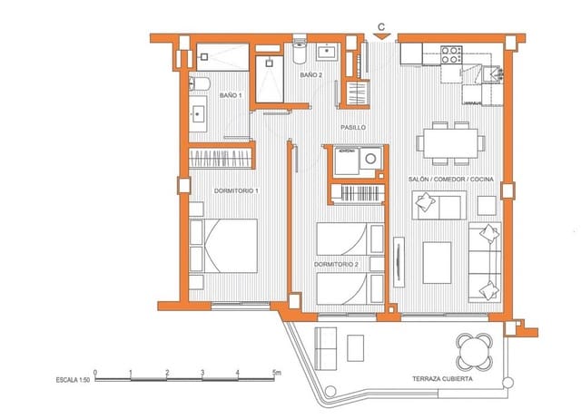 2 soverom Leilighet til salgs i Fuengirola med svømmebasseng garasje - € 298 000 (Ref: 8600476)