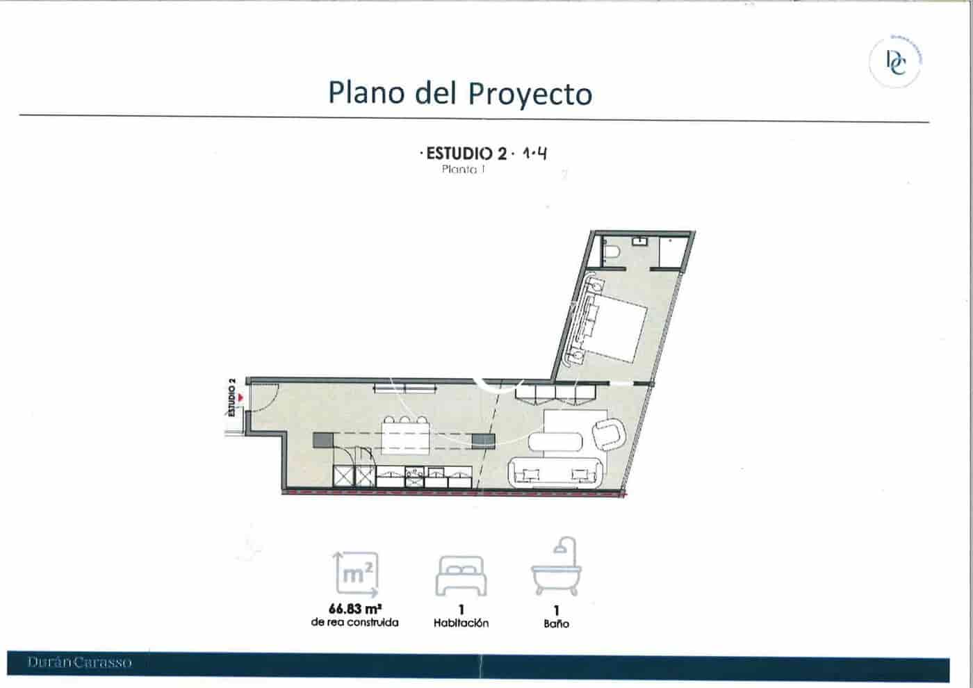 1 soveværelse Lejlighed til salg i Barcelona by - € 250.000 (Ref: 10157815)