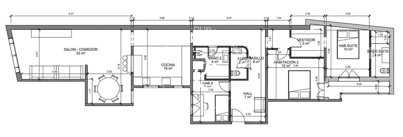 3 chambre Appartement à vendre à Barcelone ville - 825 000 € (Ref: 10164974)