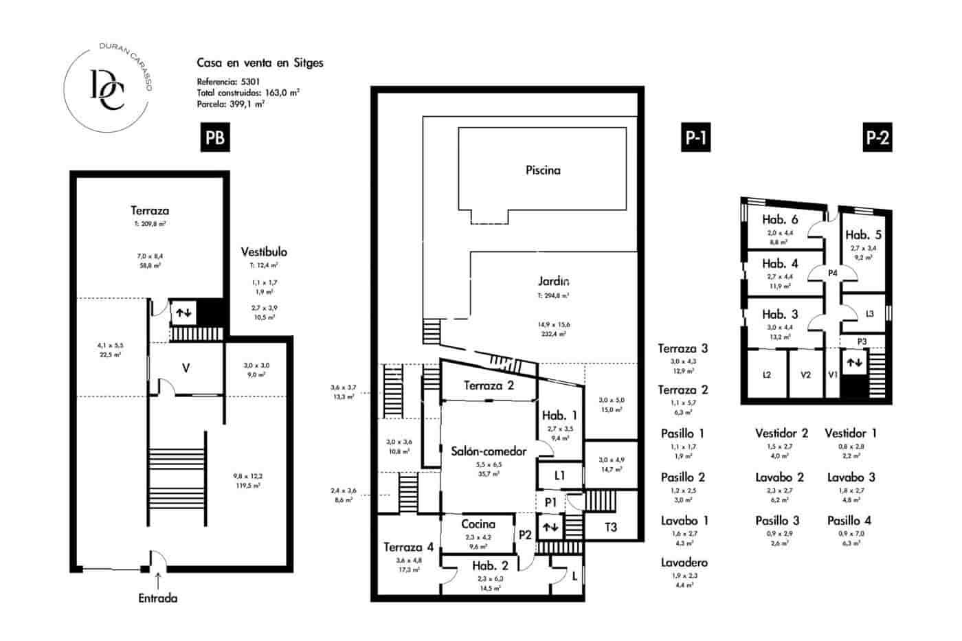 6 soveværelse Villa til salg i Sitges med swimmingpool - € 1.050.000 (Ref: 8296224)