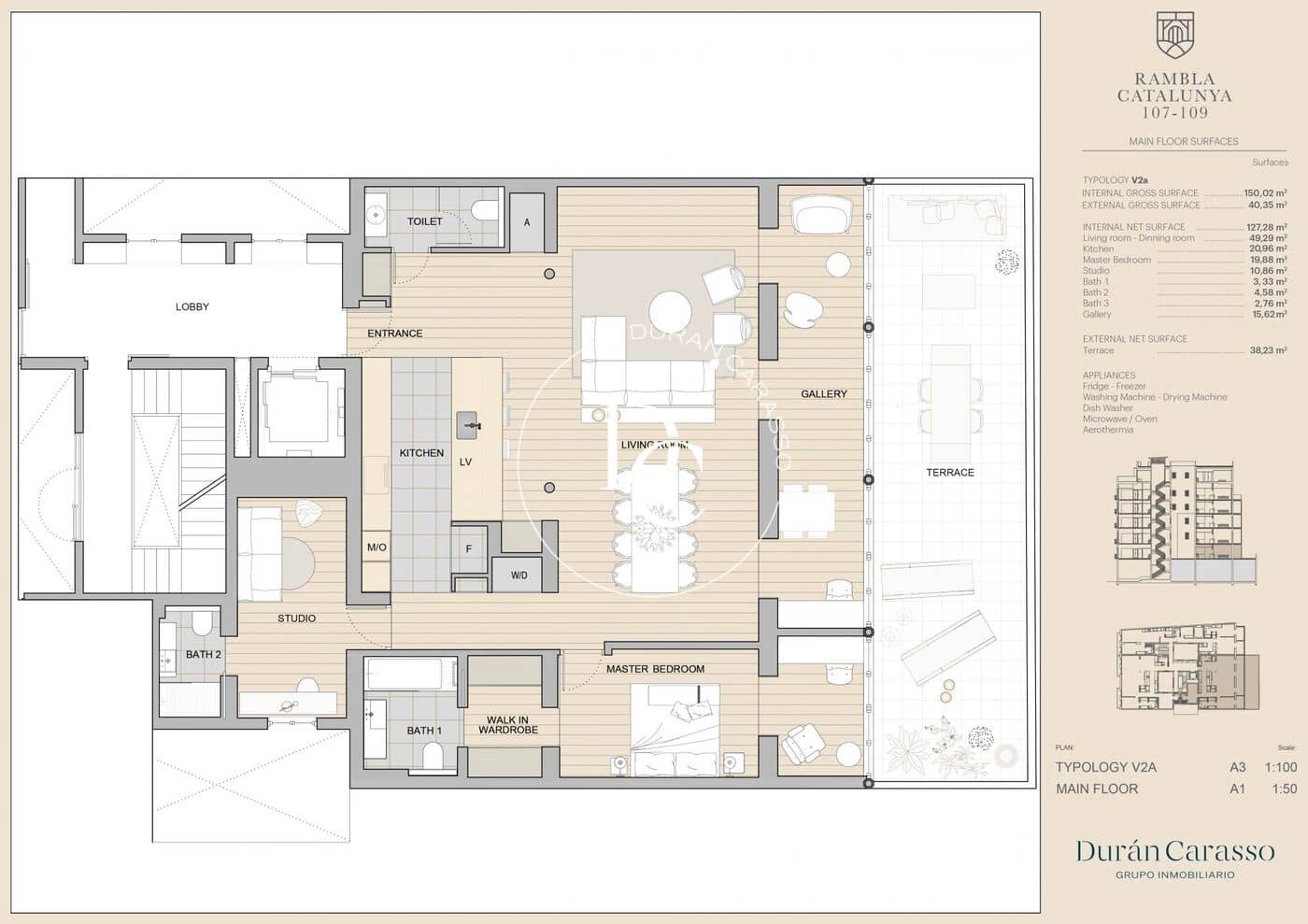 2 soverom Leilighet til salgs i Barcelona by - € 1 890 000 (Ref: 8511851)