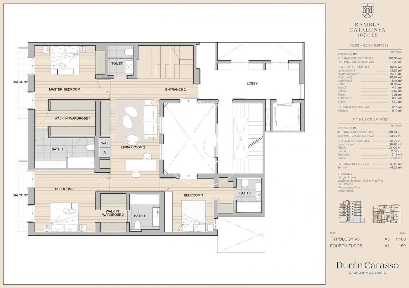 4 soveværelse Penthouse til salg i Barcelona by - € 4.800.000 (Ref: 8511854)