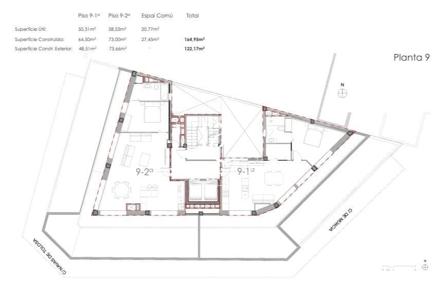 1 soveværelse Penthouse til salg i Barcelona by - € 520.000 (Ref: 8697999)