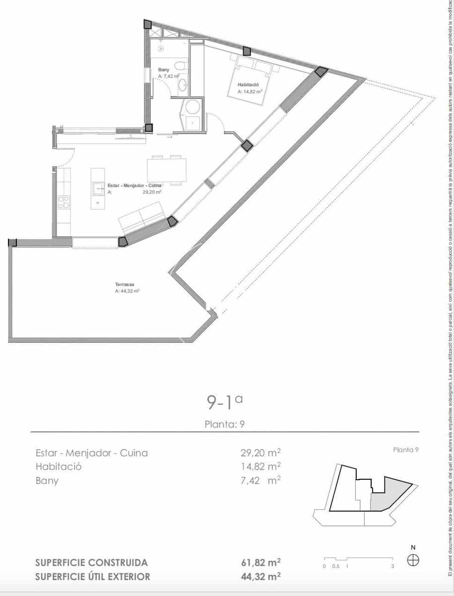1 soveværelse Penthouse til salg i Barcelona by - € 520.000 (Ref: 8697999)