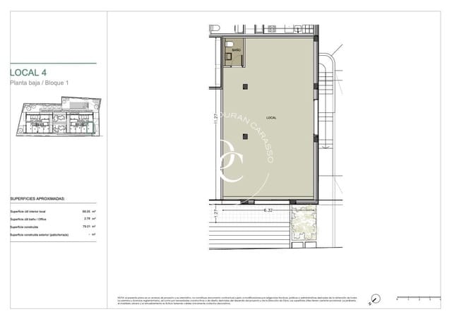 Commerciale da affittare in Sitges - 1.190 € (Rif: 9185605)