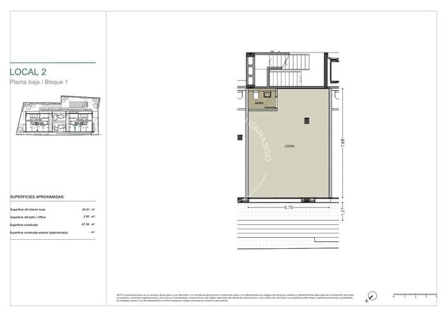 Kommersiell til leie i Sitges - € 1 198 (Ref: 9185606)