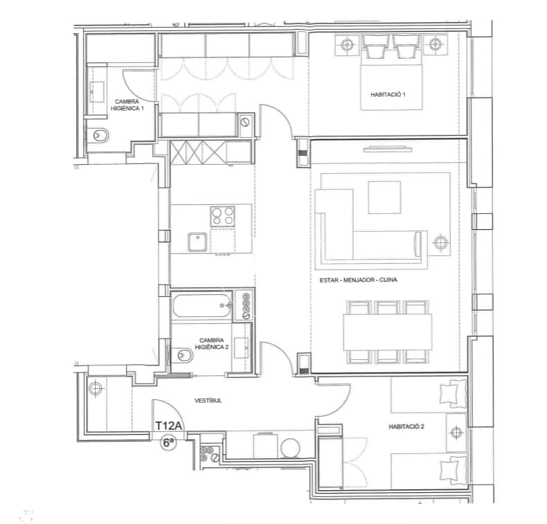 2 makuuhuone Huoneisto myytävänä paikassa Barcelona kaupunki - 890 000 € (Ref: 9791205)