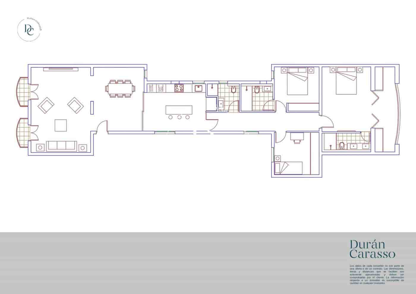 3 soveværelse Lejlighed til salg i Barcelona by - € 1.290.000 (Ref: 9922449)