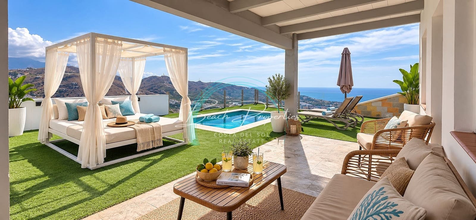 1 soverom Villa til leie i Torrox med svømmebasseng garasje - € 1 300 (Ref: 10097397)